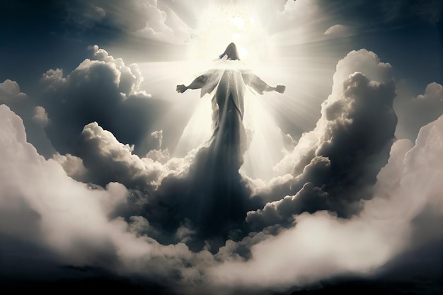 Second Coming of Jesus in the Clouds Generative AI