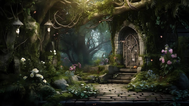 The secret garden of the fairy tale