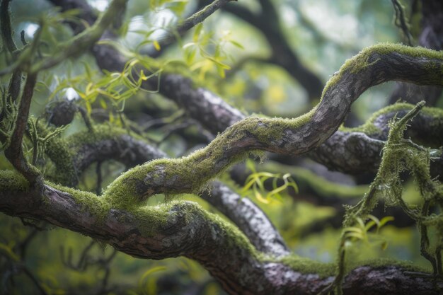 Secrets of the Forest Capturing Branch Textures Generative AI