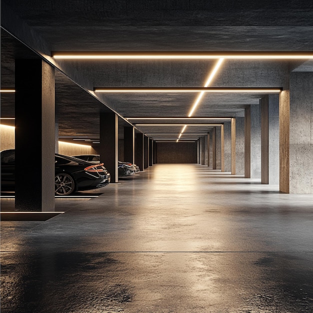 Secure underground parking facilities for guests