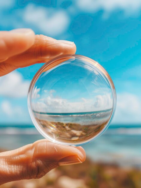 See the Perfect Transparency Through a Lens