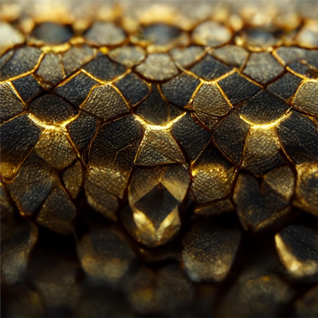 seemless golden snake scale pattern