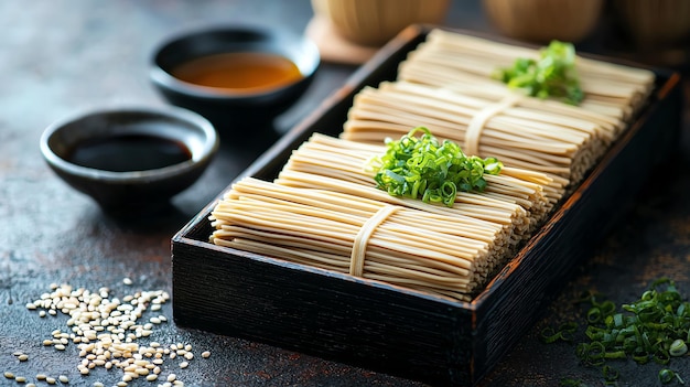 Photo selection of handmade soba noodles