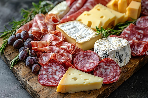 Selection of Regional Cheeses and Meats Platter