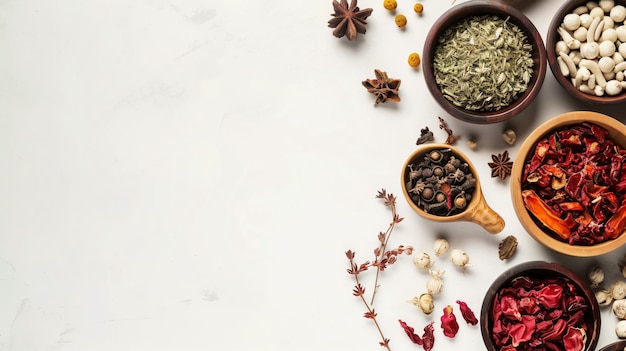 a selection of spices including herbs spices and spices