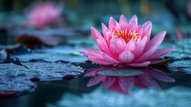 Selective Photography of Pink Lotus Flower