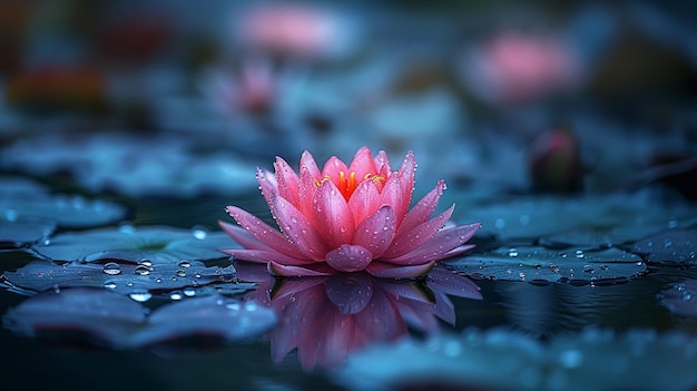 Selective Photography of Pink Lotus Flower