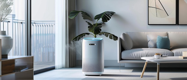 Photo selfcleaning air purifier with advanced filtration mode