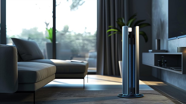 Photo selfcleaning air purifier with advanced filtration mode