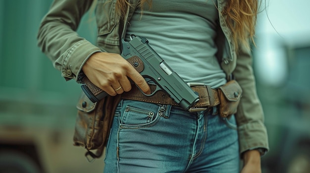 selfdefense of a young woman Guns in her tiny purse woman hiding a gun in his chest idea of selfdefense as a crime