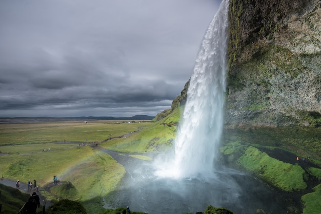 Seljalandsfoss waterfall in Iceland in Summer