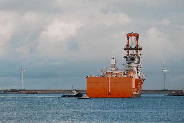 SemiSubmersible Installation Heavy Lift Vessel For The Offshore Wind Industry Entering The European