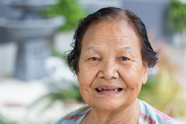 senior adult women smiling