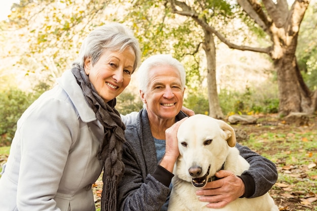 Senior couple in the park