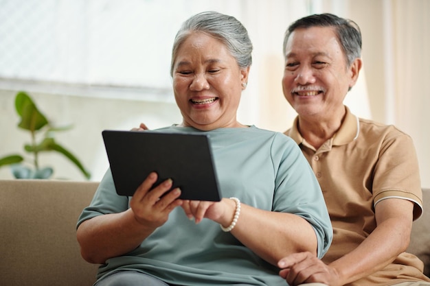 Senior Couple Watching New Show