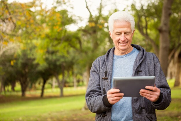 Senior man in the park