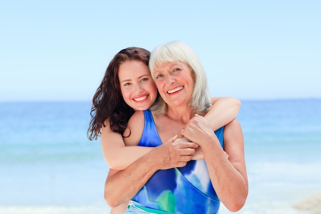 Senior woman with her daughter