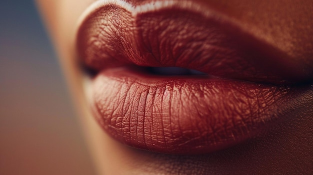 Sensual CloseUp of Womans Lips Beauty Image