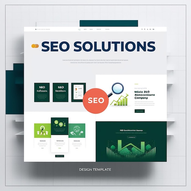 Photo seo solution company modern website template