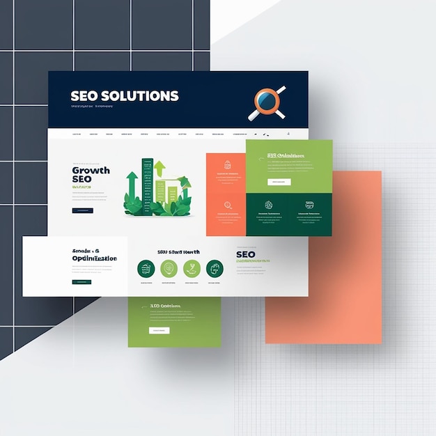 SEO solution company modern website template