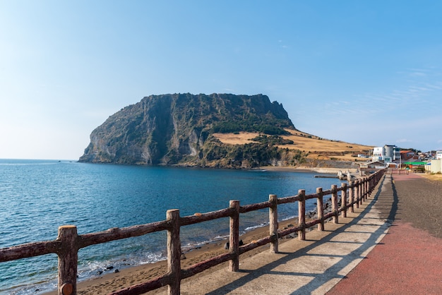 Seongsan ilchulbong in Jeju island,South Korea.