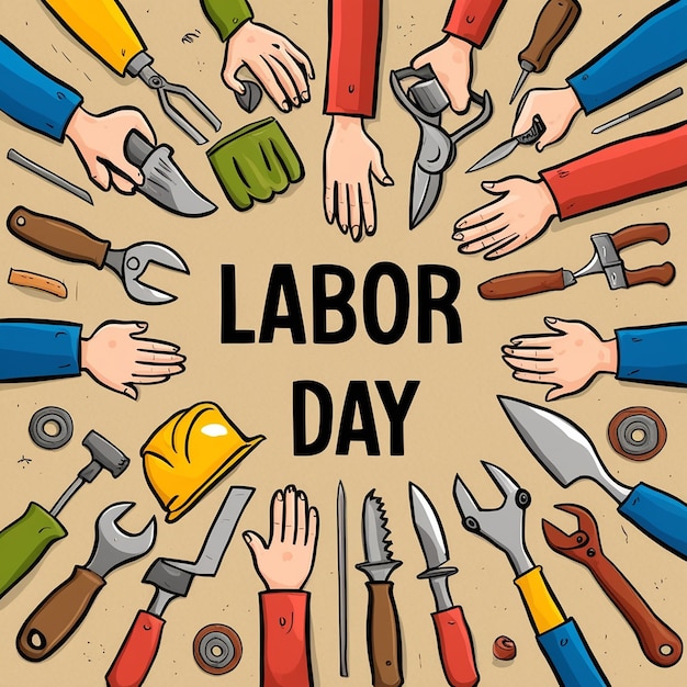 September 2 Hand writing text Labor Day on calendar date Save the date Holiday Important date Day of the year concept