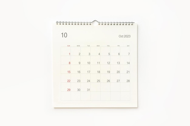 September 2023 calendar page on white Calendar background for reminder business planning appointment meeting and event