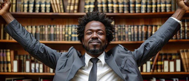 Serene AfroAmerican Job Candidate Contemplating Opportunities by Sunlit City Window