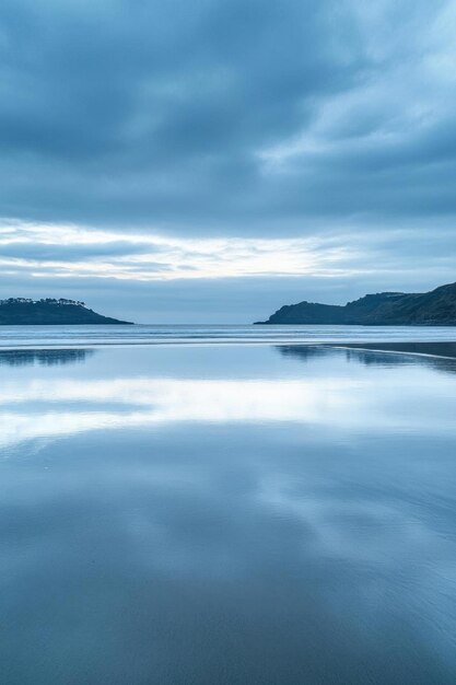 Serene Beachscape at Dawn