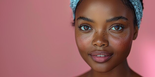 Serene Beauty Woman Wrapped in Towel