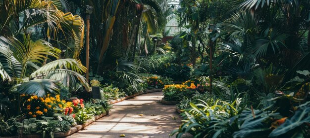 Serene Botanical Garden with Surveillance Cameras for Safety and Natural Beauty Documentation