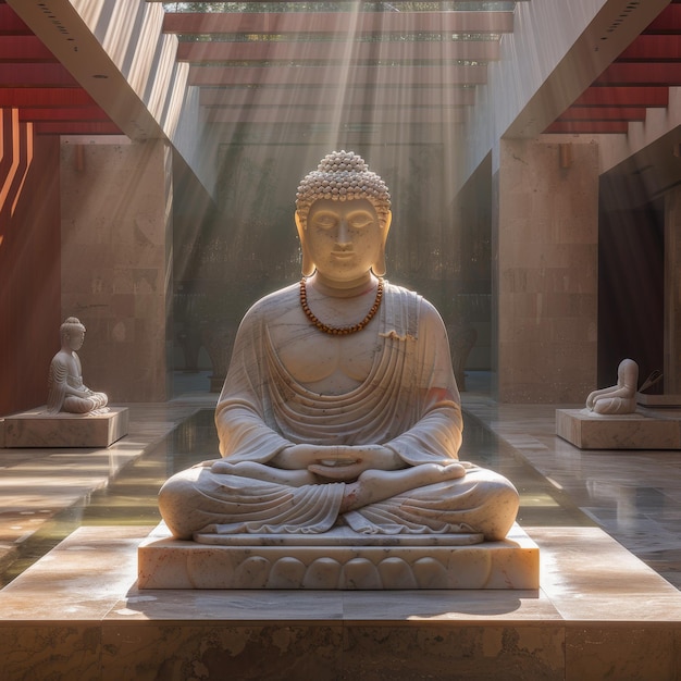 Serene Buddha Tranquility in the Temple