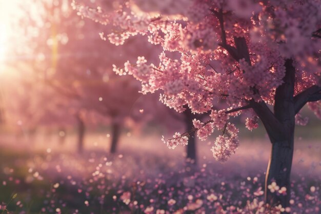 Serene Cherry Blossom Paradise