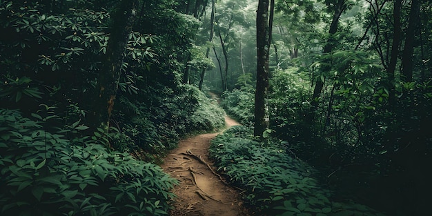 Serene Forest Hiking Trail