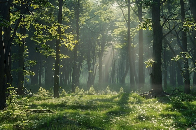 Serene forest scenes