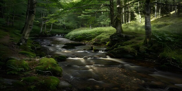 Serene Forest Stream