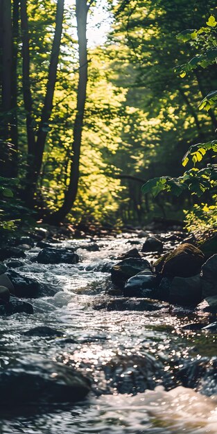 Serene Forest Stream