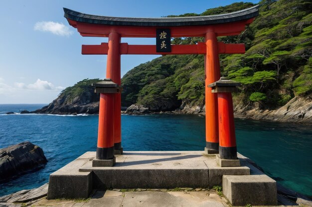 Serene Japanese Temple Gateway