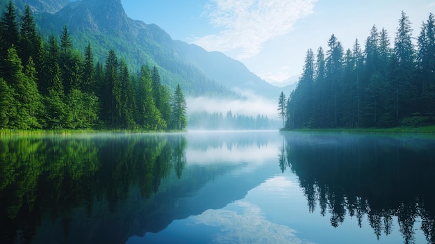 Serene Lake Meditation Finding Monday Morning Mindfulness and Tranquility