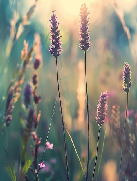 Serene Lavender Fields at Sunset Natures Tranquility and Beauty