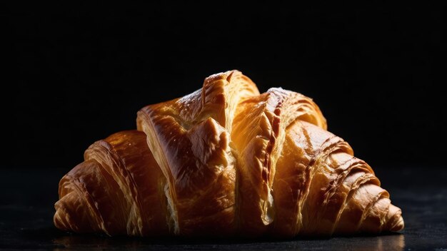 Serene Mornings Accompanied by a Flaky Croissant