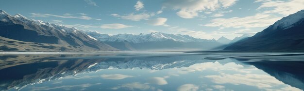 Serene Mountain Reflection on Tranquil Lake