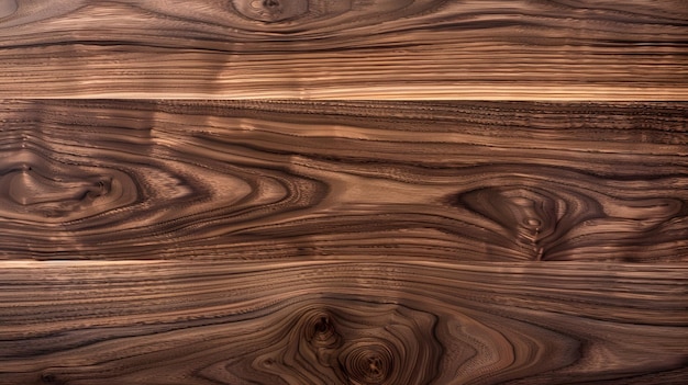 Serene natural finished walnut wood with a captivating background texture ai image