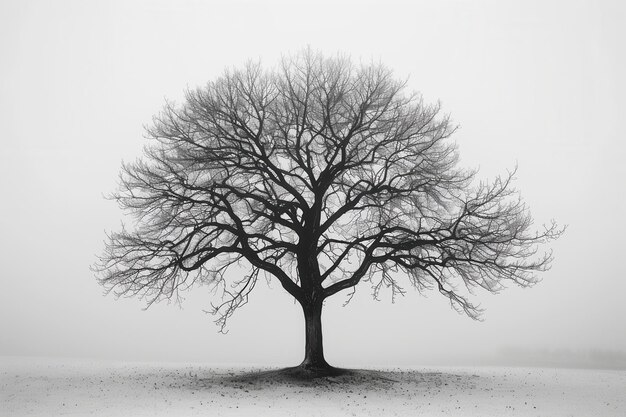 Photo serene nature black and white tree wallpaper background high detail