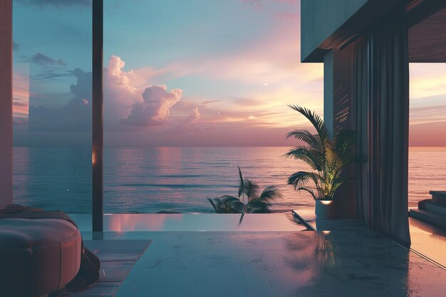 Serene ocean views