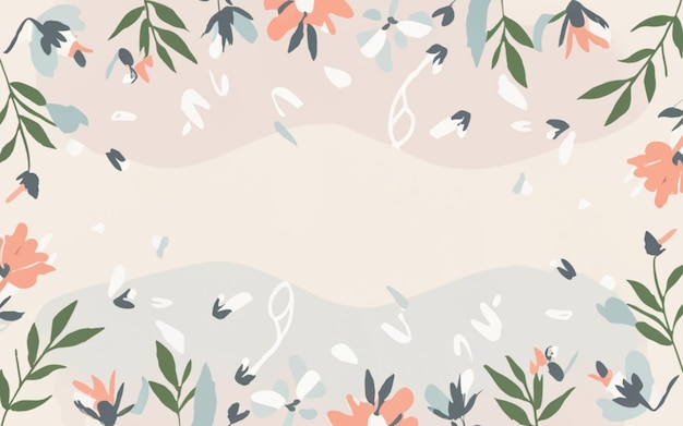 Serene Ombre Petals Pastel Background