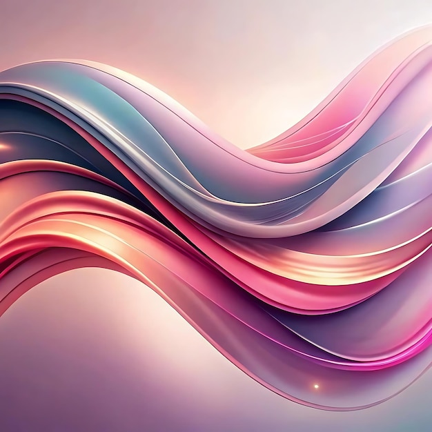 Serene Pastel Waves Aesthetic Gradient Design in Pinks Reds and Purples