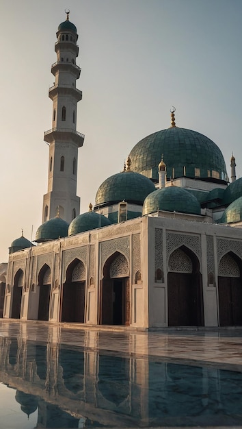 serene and peaceful mosque during Ramadan