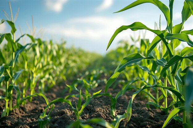 Serene Scene of Corn on the Ground