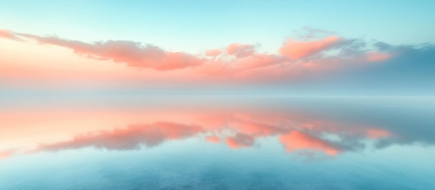 Photo serene sky reflection